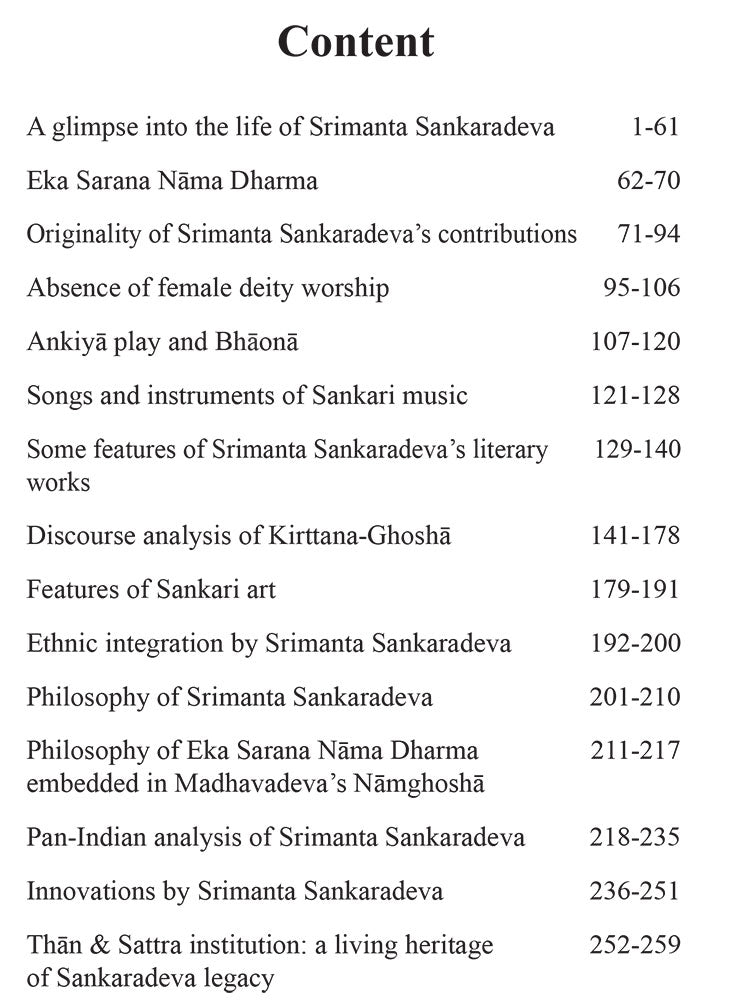 Life and Contributions of Srimanta Sankaradeva