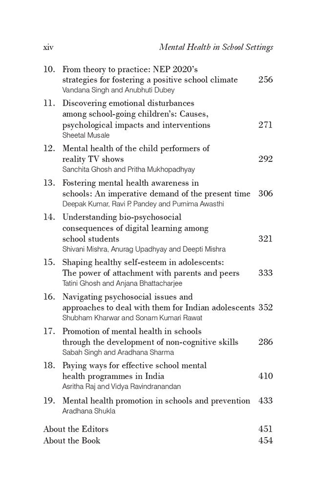 Mental Health in School Settings