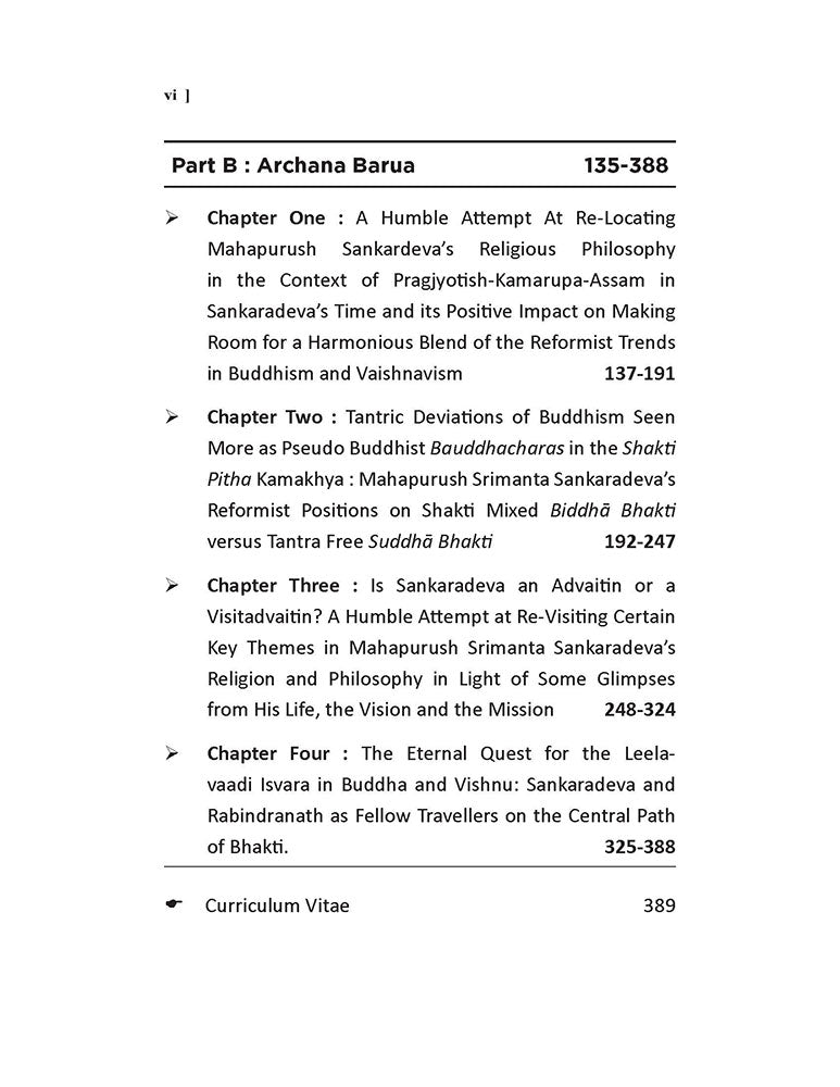 Rethinking Saint Sankaradeva as Compared with Shankaracharya, Ramanuja, Gautama the Buddha and Rabindranath (Some Reflections on Continuous Dialogue)