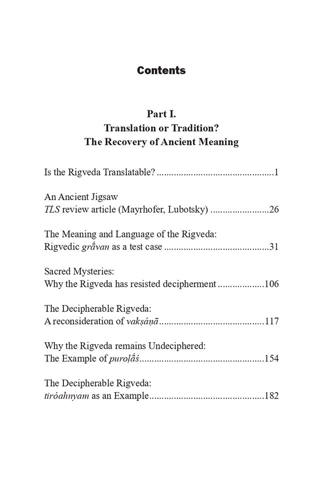 The Decipherable Rigveda: The Earliest Indo-European Poetry