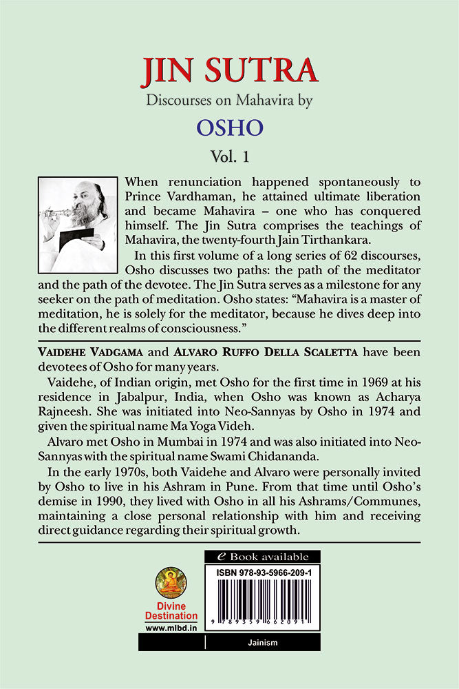 Jin Sutra: Discourses on Mahavira by Osho (Vol. 1)